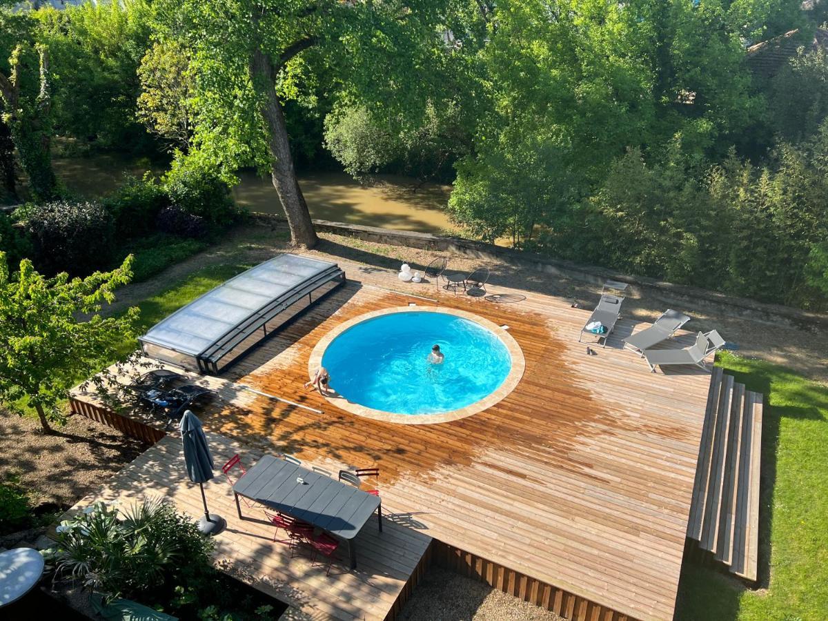 L'Escale Du Midou Hotell Mont-de-Marsan Exteriör bild